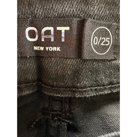NWT OAT New York High Rise Relaxed Straight Embellished Jewels Denim Jeans 25 - Picture 7 of 7